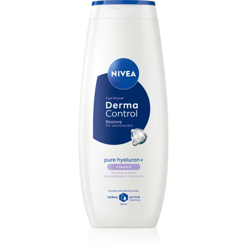 Nivea Derma Control Restore hydratační sprchový gel s kyselinou hyaluronovou 500 ml