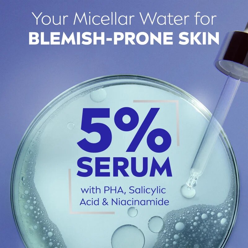 Nivea Derma Skin Clear čisticí micelární voda proti nedokonalostem pleti 400 ml