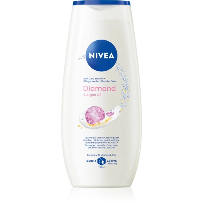 Nivea Diamond & Argan Oil pečující sprchový gel 250 ml