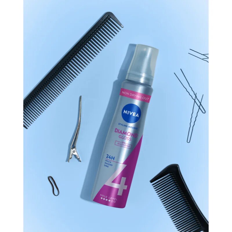 Nivea Diamond Gloss pěnové tužidlo 150 ml