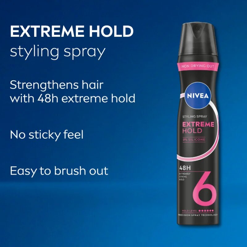 Nivea Extreme Hold lak na vlasy se silnou fixací 250 ml