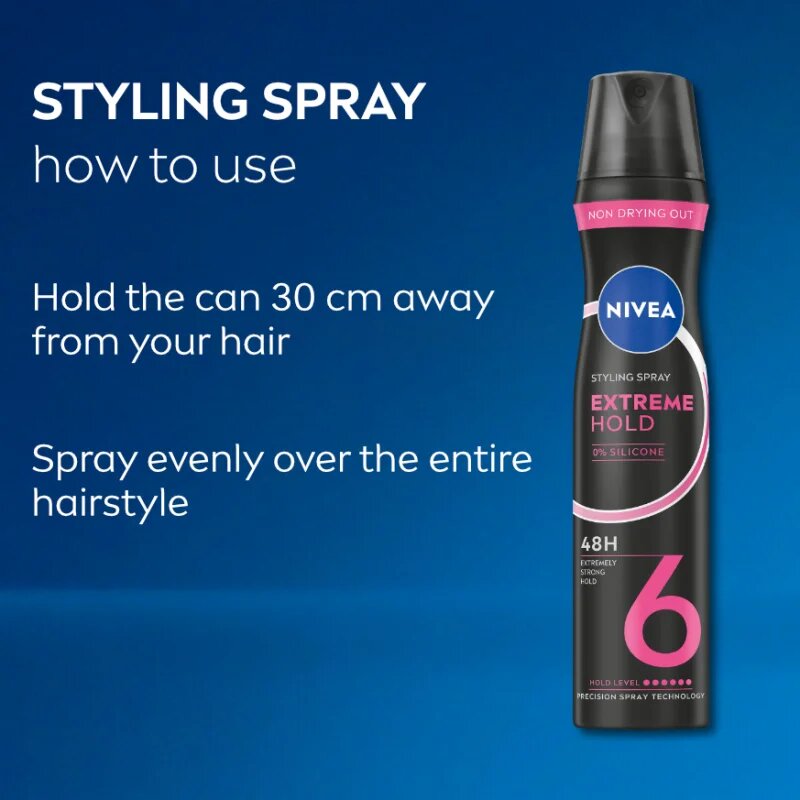 Nivea Extreme Hold lak na vlasy se silnou fixací 250 ml