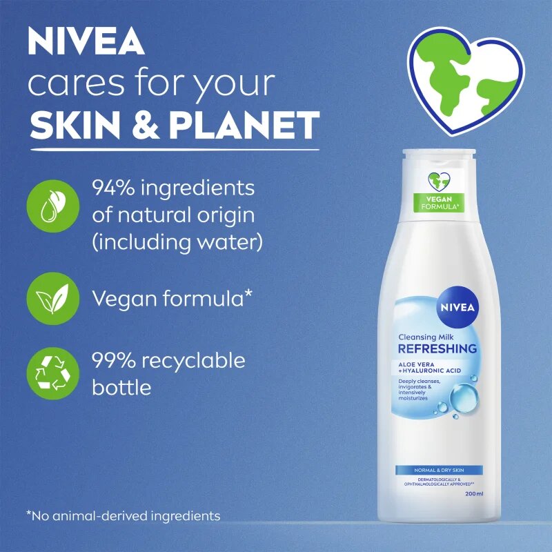 Nivea Face Cleansing čisticí pleťové mléko 200 ml
