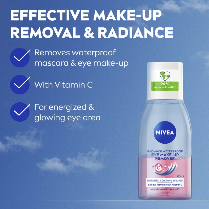 Nivea Face Cleansing Dvoufázový odličovač očí a make-upu 125 ml
