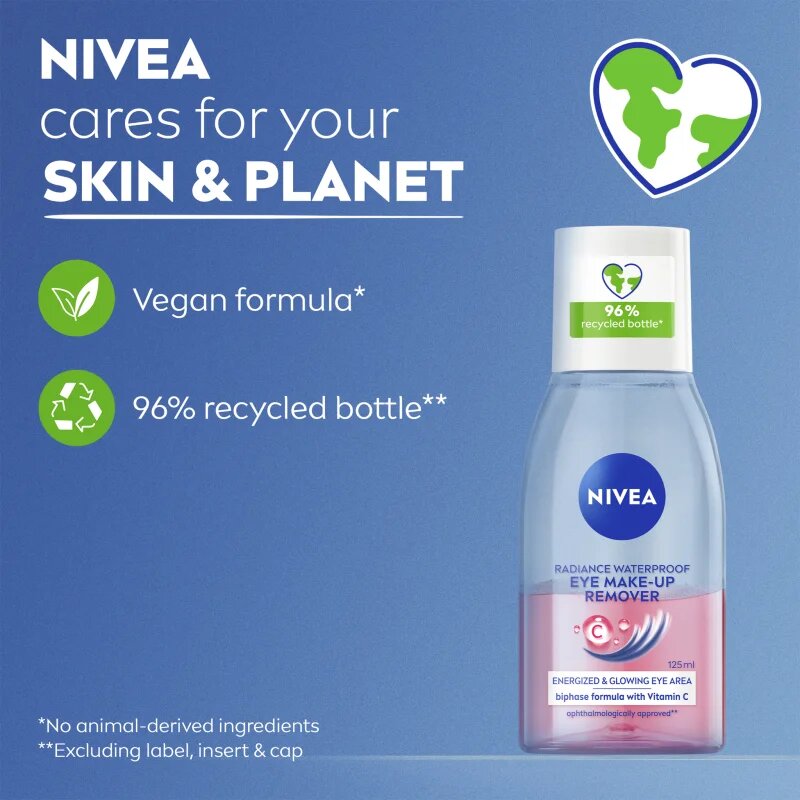 Nivea Face Cleansing Dvoufázový odličovač očí a make-upu 125 ml