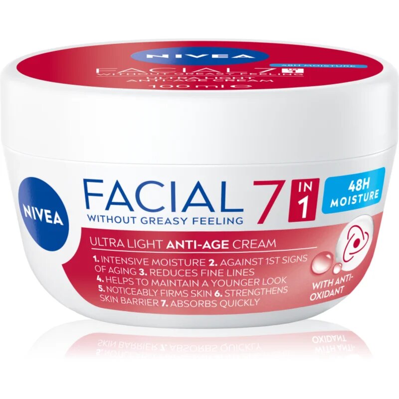 Nivea Facial Anti-Age pleťový krém proti prvním známkám stárnutí 7 v 1 100 ml