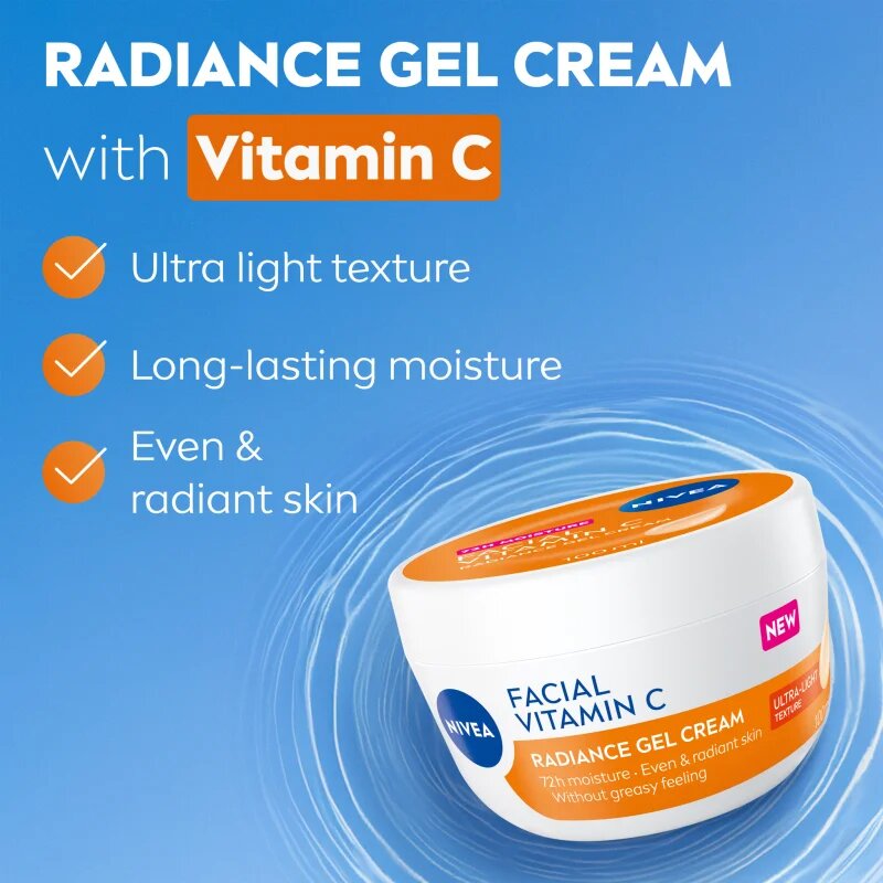 Nivea Facial Vitamin C rozjasňující gel krém 100 ml