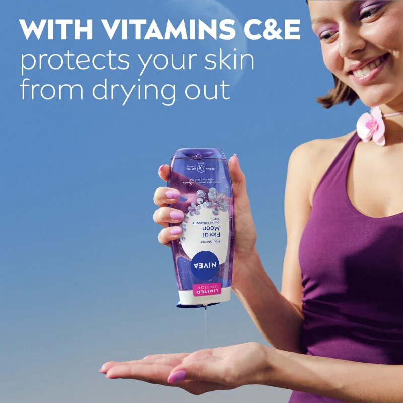 Nivea Floral Moon osvěžující sprchový gel limitovaná edice 250 ml