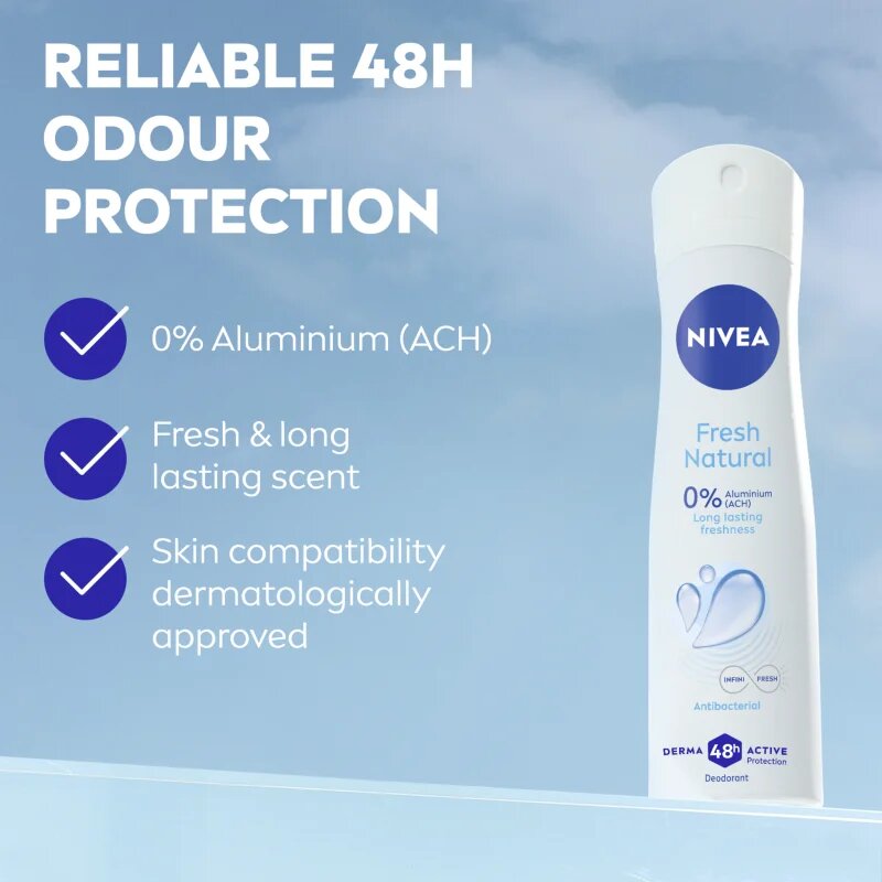 Nivea Fresh Natural deodorant ve spreji pro ženy 150 ml