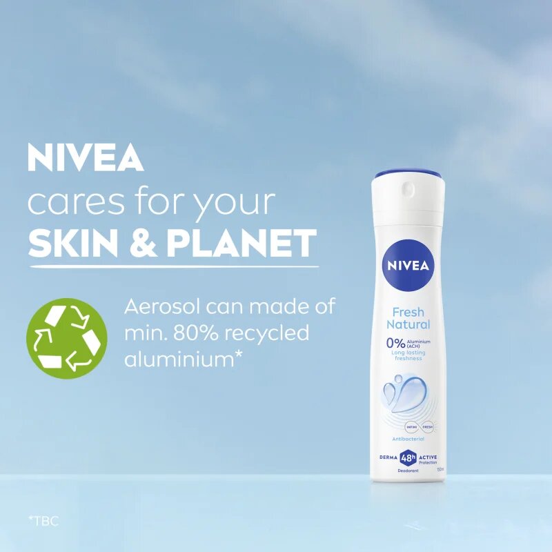 Nivea Fresh Natural deodorant ve spreji pro ženy 200 ml