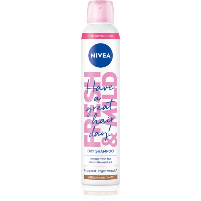 Nivea Fresh Revive suchý šampon pro světlé vlasy Medium Tones 200 ml