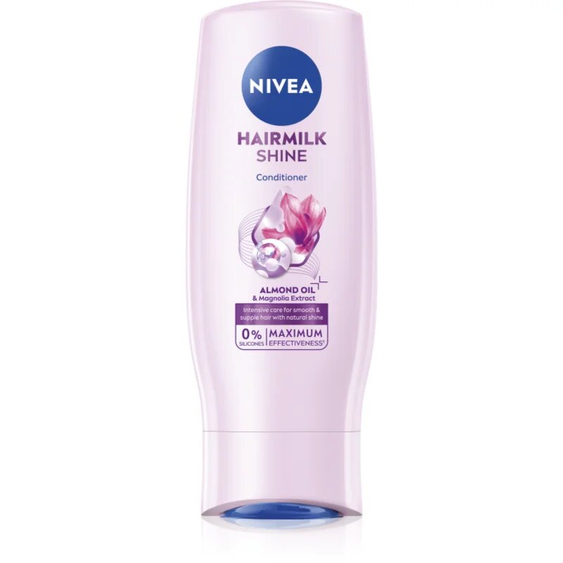 Nivea Hairmilk Natural Shine pečující kondicionér 200 ml