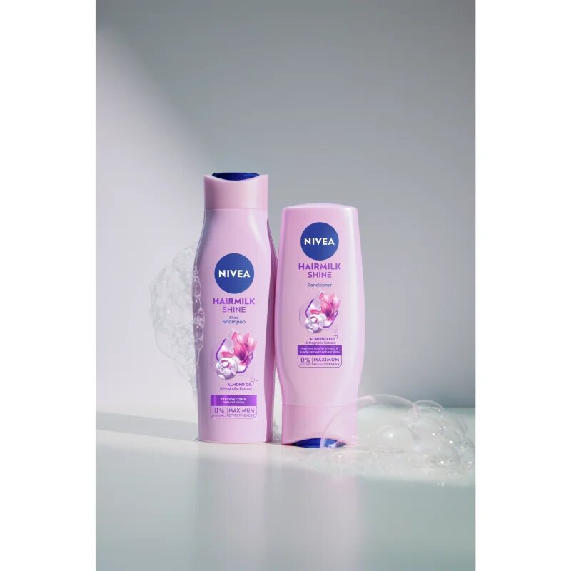 Nivea Hairmilk Natural Shine pečující kondicionér 200 ml