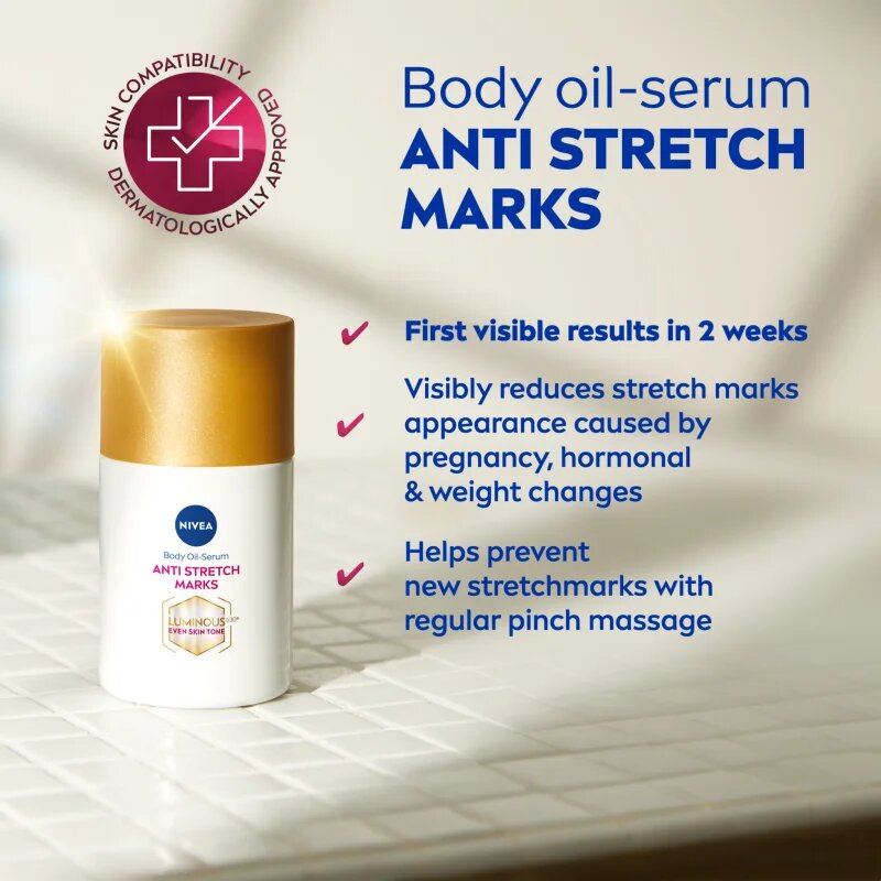 Nivea Luminous 630 olejové sérum proti striím 100 ml