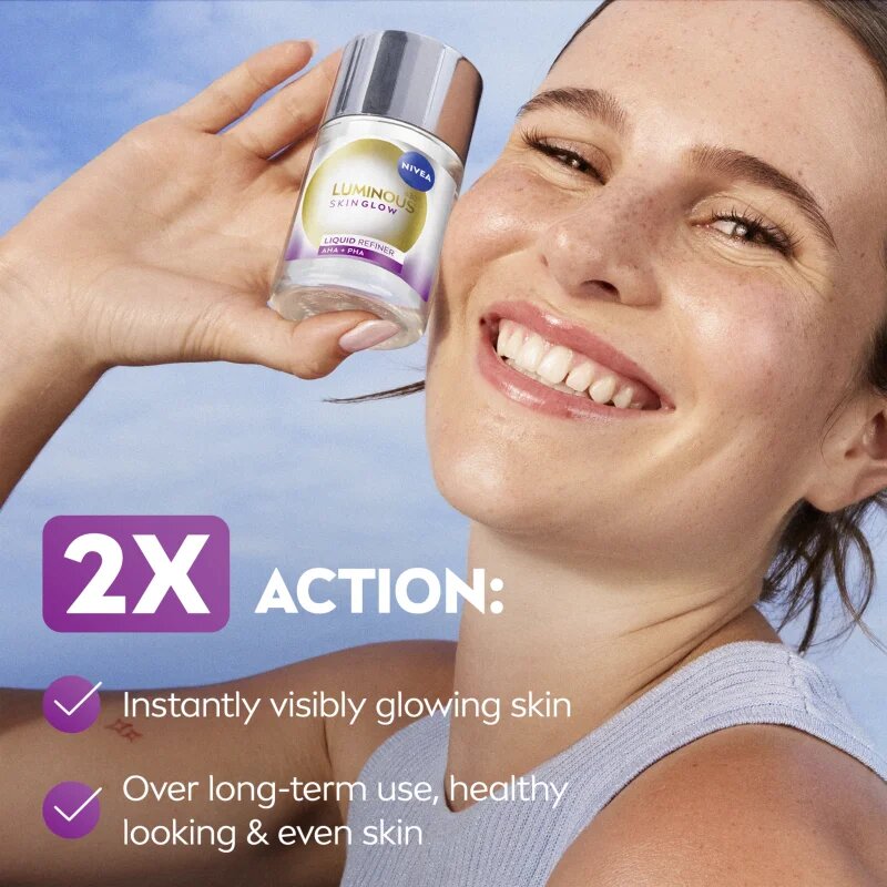Nivea Luminous 630 Skin Glow vyhlazující péče pro rozjasnění pleti 100 ml