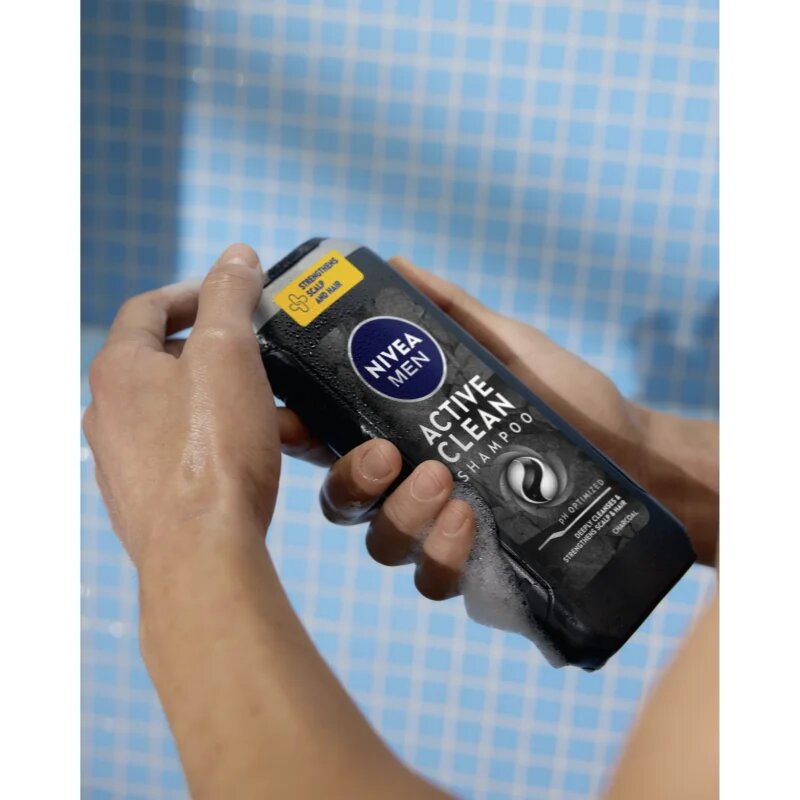 Nivea MEN Active Clean hloubkově čisticí šampon s aktivním uhlím 500 ml