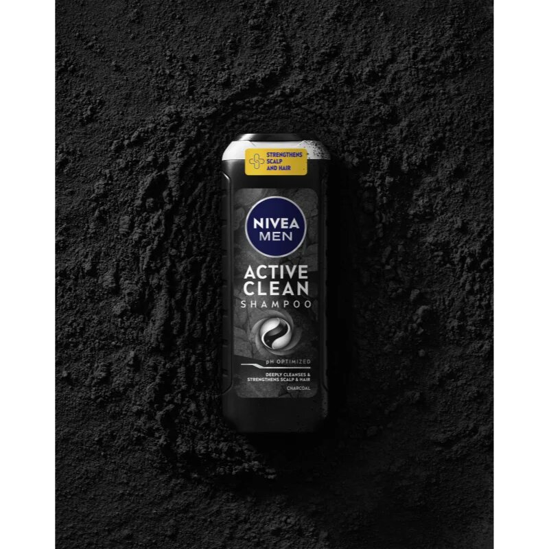 Nivea MEN Active Clean hloubkově čisticí šampon s aktivním uhlím 500 ml