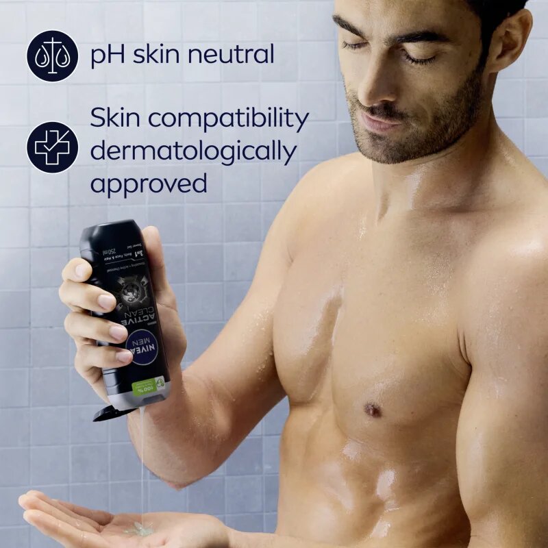Nivea MEN Active Clean sprchový gel pro muže 500 ml