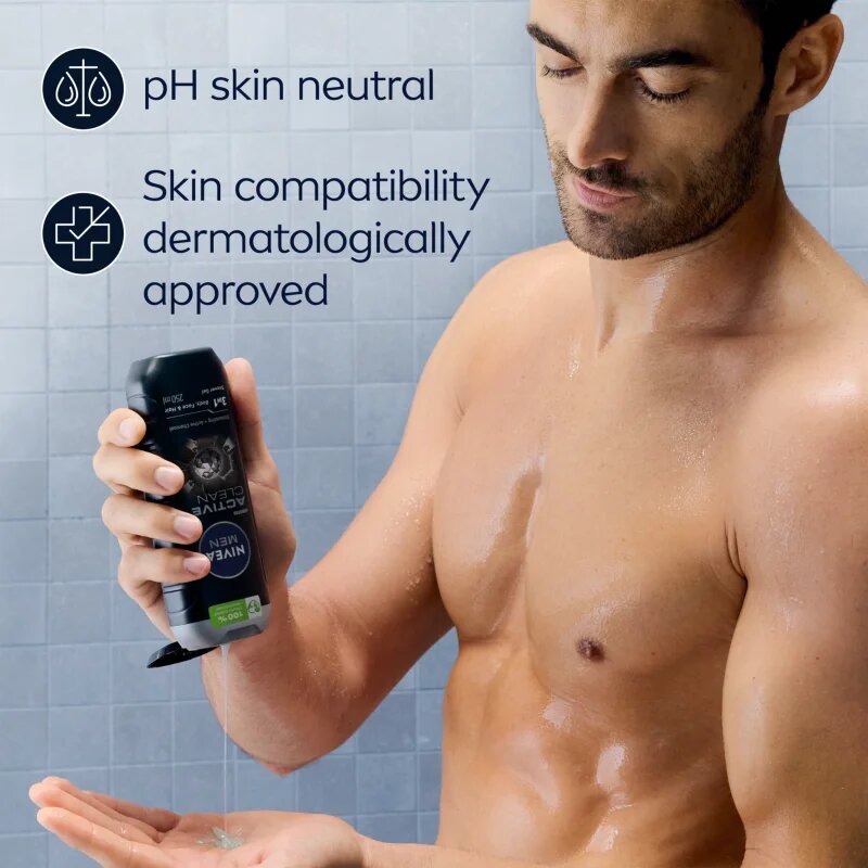 Nivea MEN Active Clean sprchový gel pro muže 887 ml