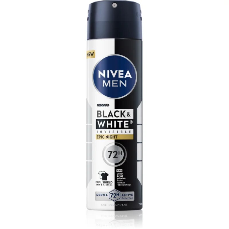 Nivea MEN Black & White Epic Night antiperspirant ve spreji pro muže 150 ml
