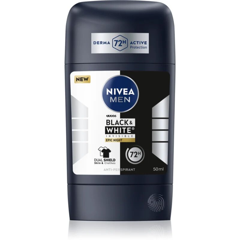 Nivea MEN Black & White Epic Night tuhý antiperspirant pro muže 50 ml