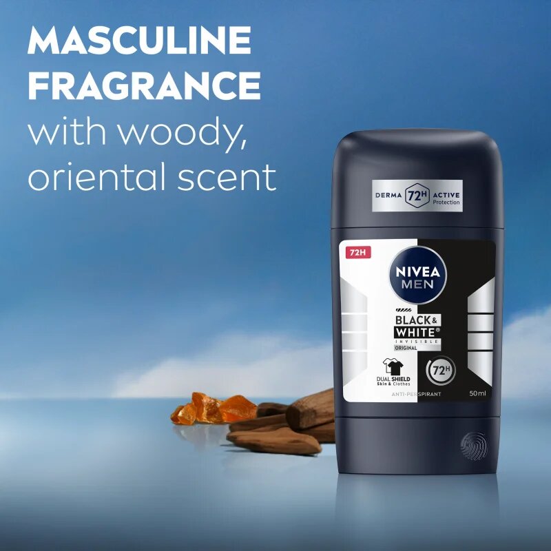 Nivea MEN Black & White Invisible Original tuhý antiperspirant pro muže 50 ml