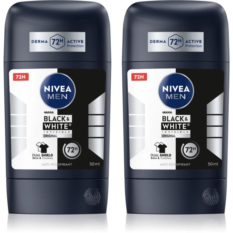 Nivea MEN Black & White Invisible Original tuhý antiperspirant výhodné balení