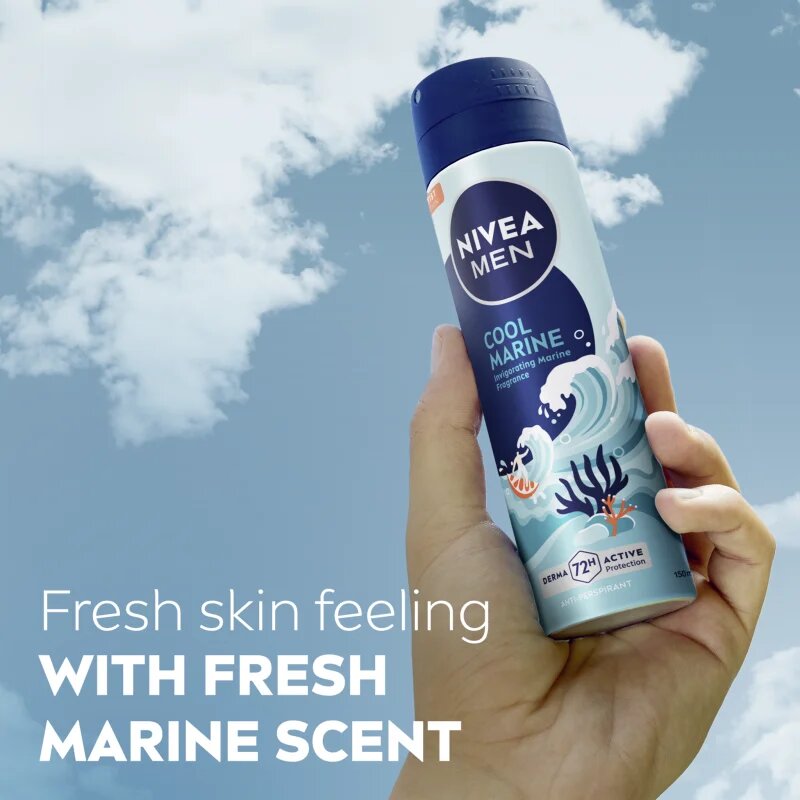 Nivea MEN Cool Marine antiperspirant ve spreji 150 ml