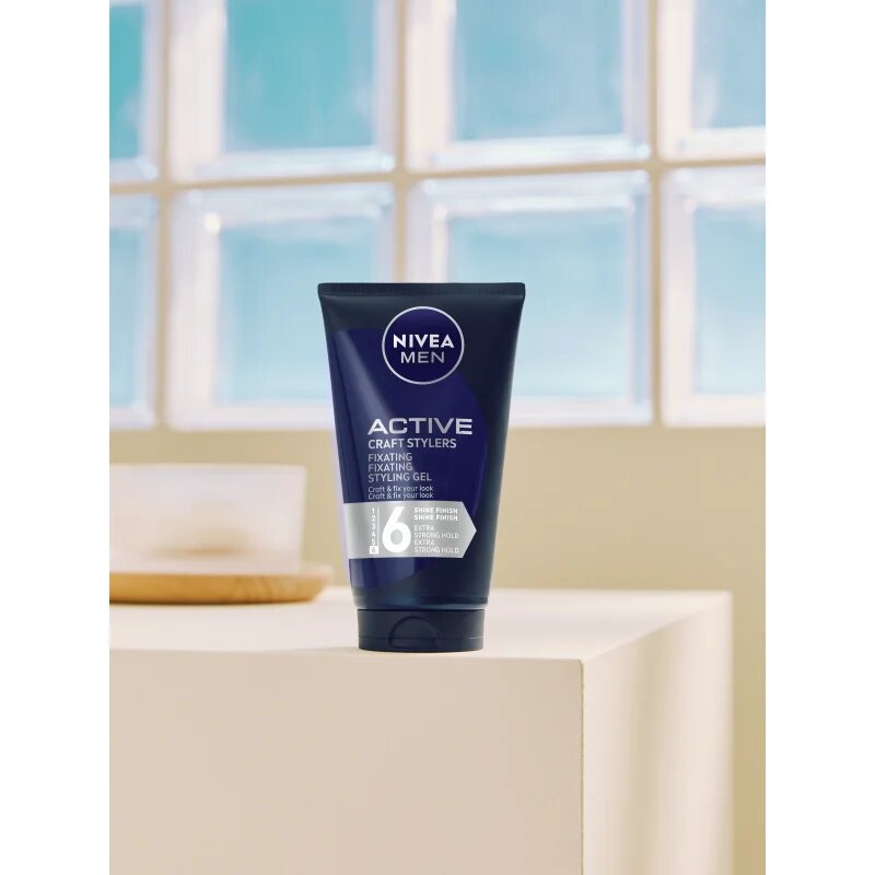 Nivea MEN Craft Stylers stylingový gel pro hladké a lesklé vlasy 150 ml