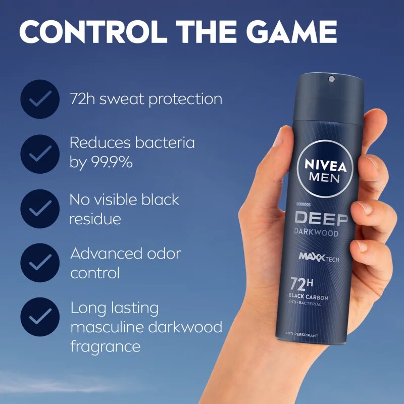 Nivea MEN Deep antiperspirant ve spreji pro muže 150 ml