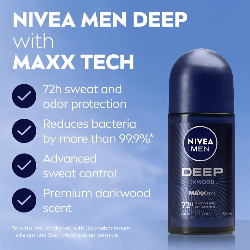 Nivea MEN Deep kuličkový antiperspirant pro muže 50 ml