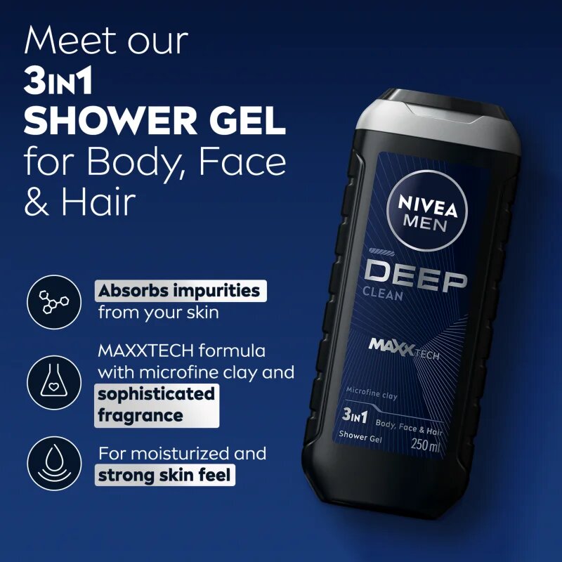 Nivea MEN Deep sprchový gel pro muže 250 ml