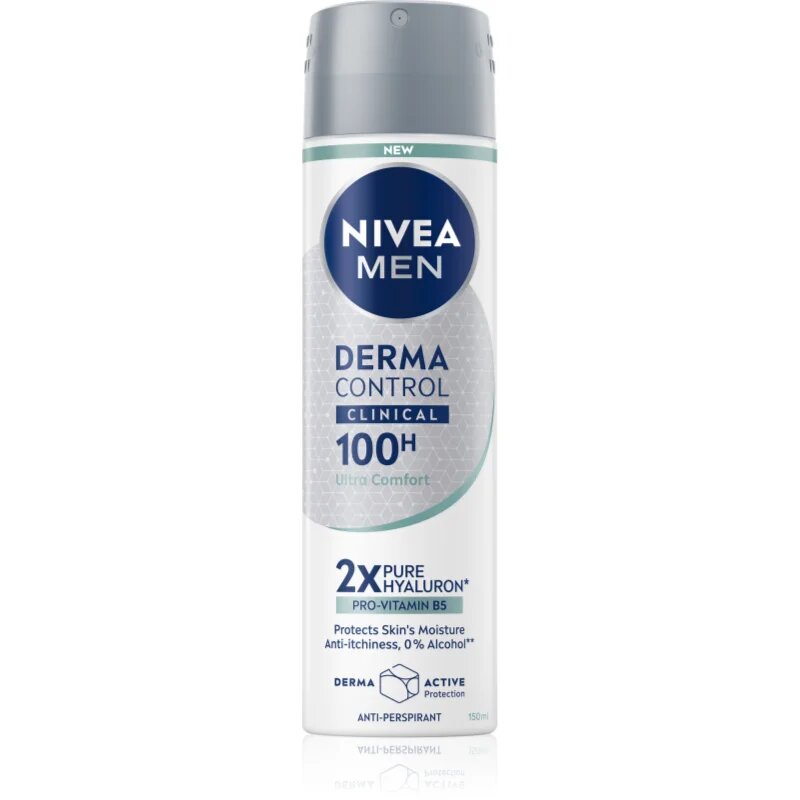 Nivea MEN Derma Dry Control antiperspirant ve spreji 150 ml