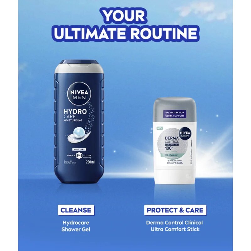 Nivea MEN Derma Dry Control tuhý antiperspirant 50 ml