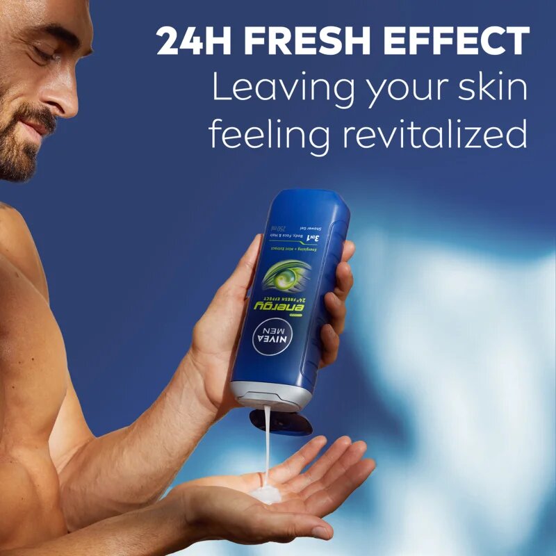 Nivea MEN Energy sprchový gel pro muže – náhradní náplň 500 ml
