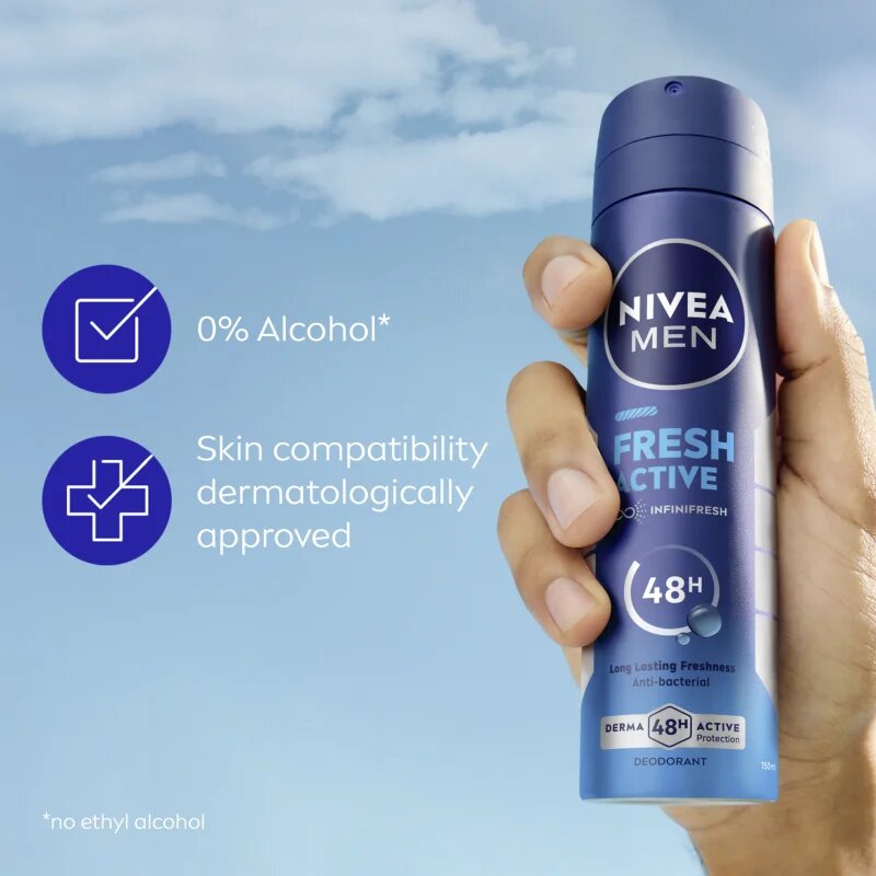Nivea MEN Fresh Active deodorant ve spreji pro muže 200 ml