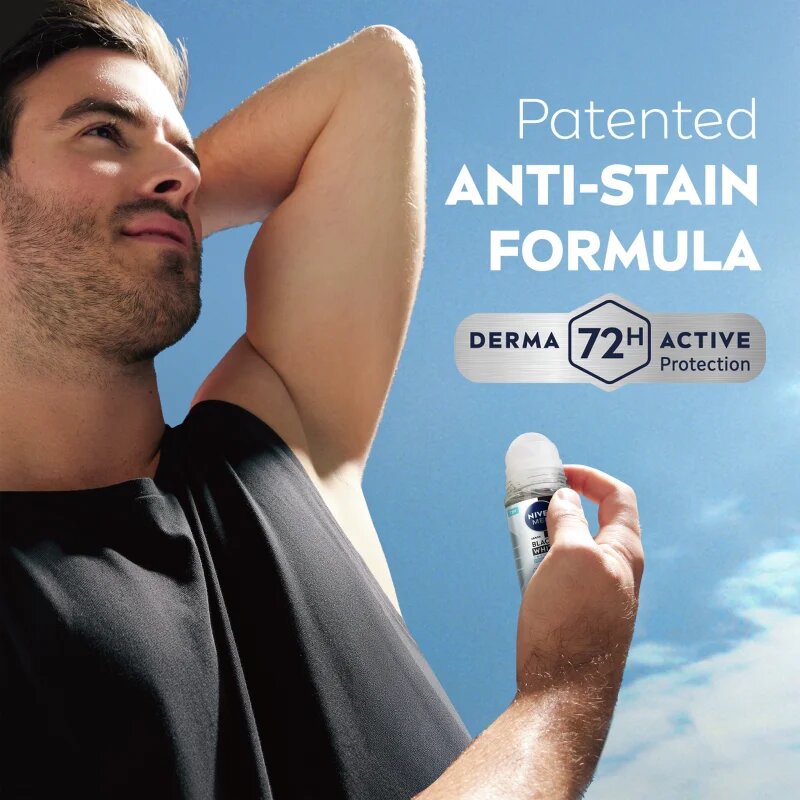 Nivea MEN Invisible Black & White Fresh kuličkový antiperspirant pro muže 50 ml