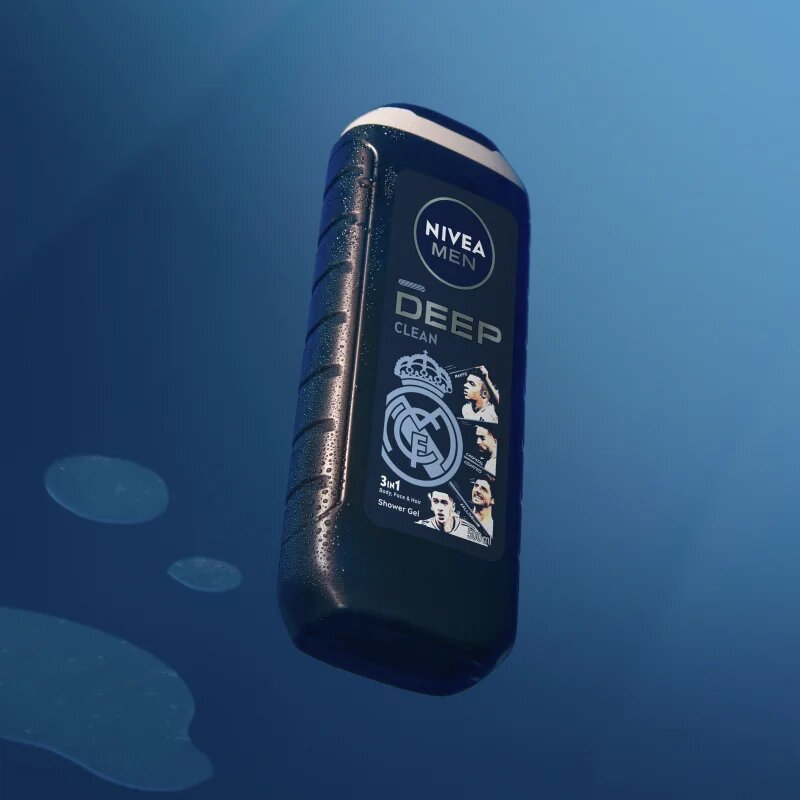 Nivea MEN Real Madrid hydratační sprchový gel 3 v 1 500 ml