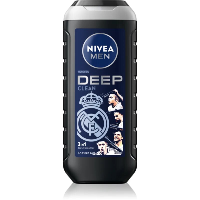 Nivea MEN Real Madrid osvěžující sprchový gel 3 v 1 250 ml