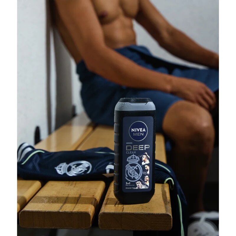 Nivea MEN Real Madrid osvěžující sprchový gel 3 v 1 250 ml