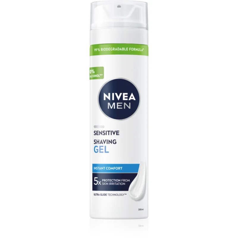 Nivea MEN Sensitive gel na holení pro citlivou pleť pro muže 200 ml