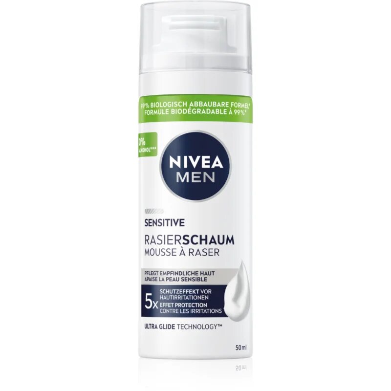 Nivea MEN Sensitive pěna na holení pro muže 50 ml