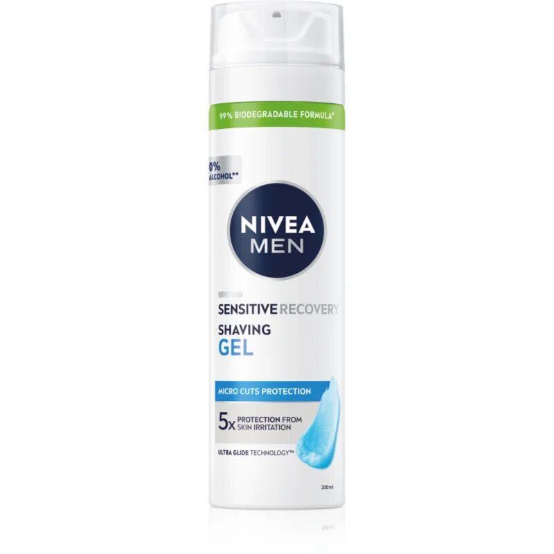 Nivea MEN Sensitive Recovery gel na holení pro muže 200 ml