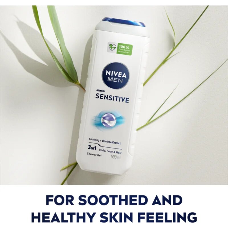 Nivea MEN Sensitive sprchový gel na tělo a vlasy výhodné balení