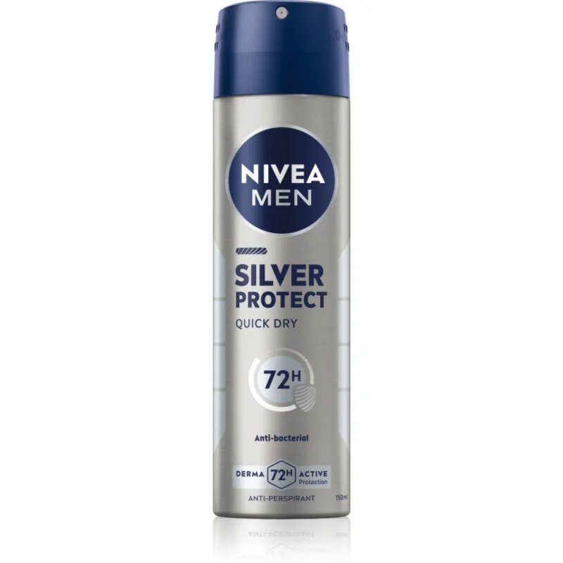 Nivea MEN Silver Protect antiperspirant ve spreji 72h 150 ml