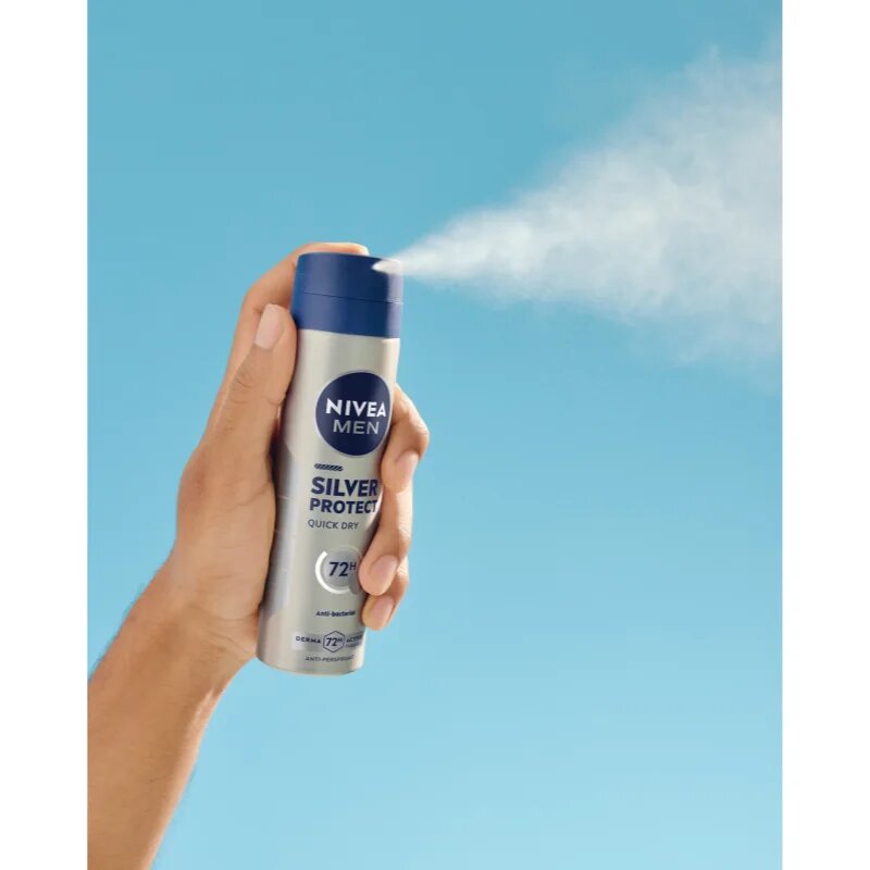 Nivea MEN Silver Protect antiperspirant ve spreji 72h 150 ml