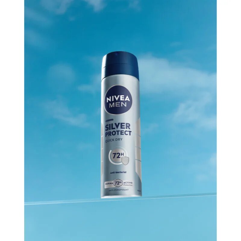 Nivea MEN Silver Protect antiperspirant ve spreji 72h 150 ml