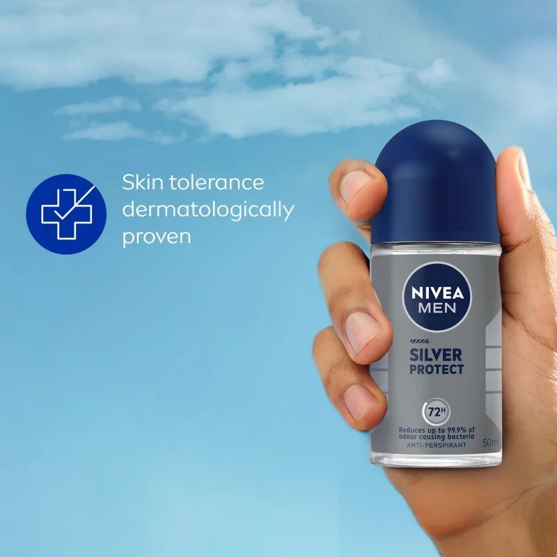 Nivea MEN Silver Protect kuličkový antiperspirant pro muže 50 ml