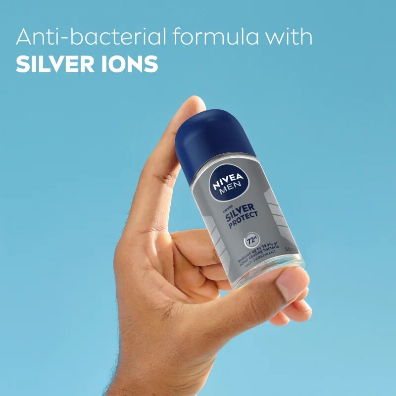 Nivea MEN Silver Protect kuličkový antiperspirant pro muže 50 ml