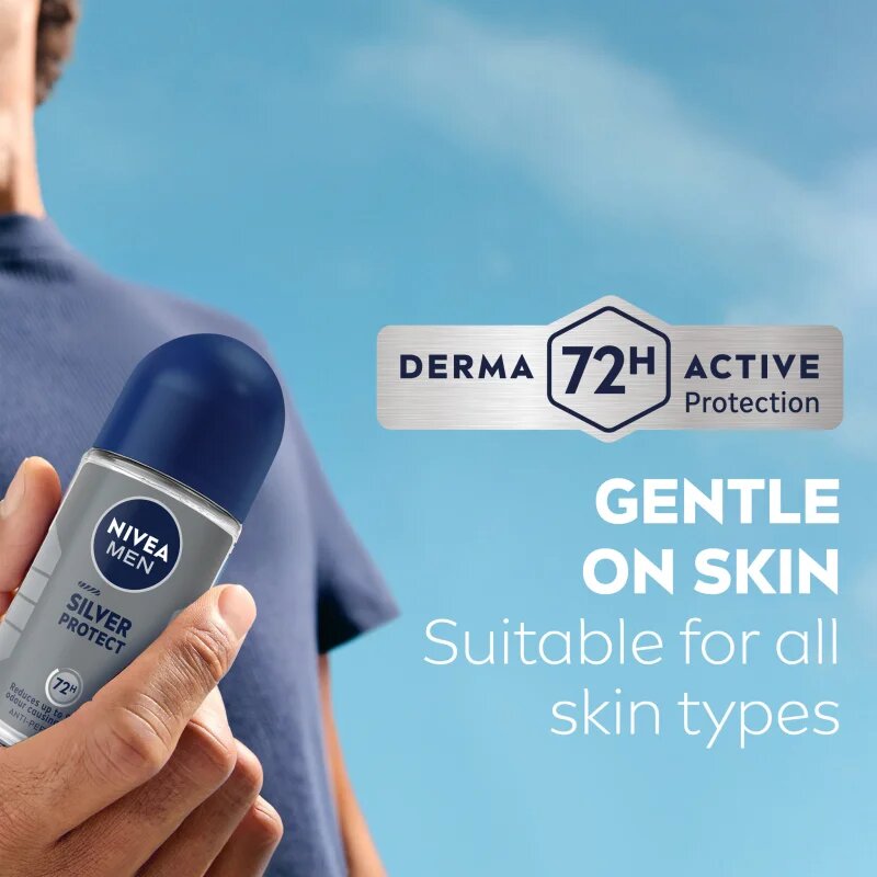 Nivea MEN Silver Protect kuličkový antiperspirant pro muže 50 ml